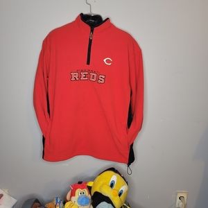 Vintage Lee Sport MLB Cincinnati Reds 1/4 Zip Fleece XL EUC